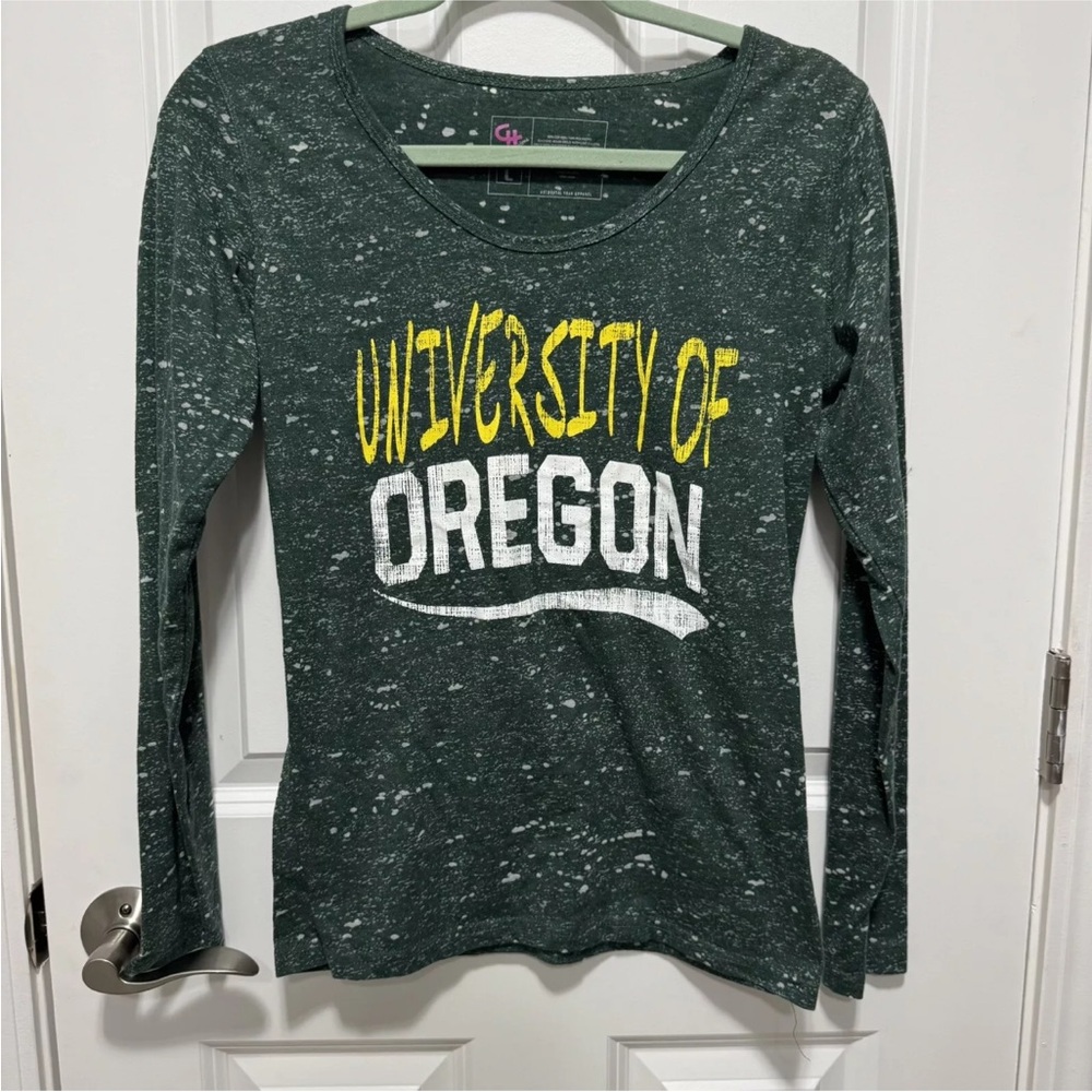 University Of Oregon Ducks Campus Heritage Collection Tee Womens Jr Sizing Large